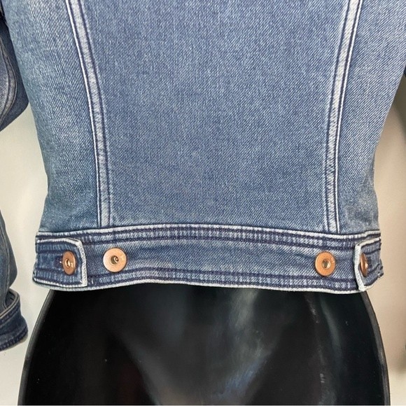 Anthropologie Pilcro and the Letterpress Classic Denim Trucker Jacket Size XS P - Picture 6 of 12